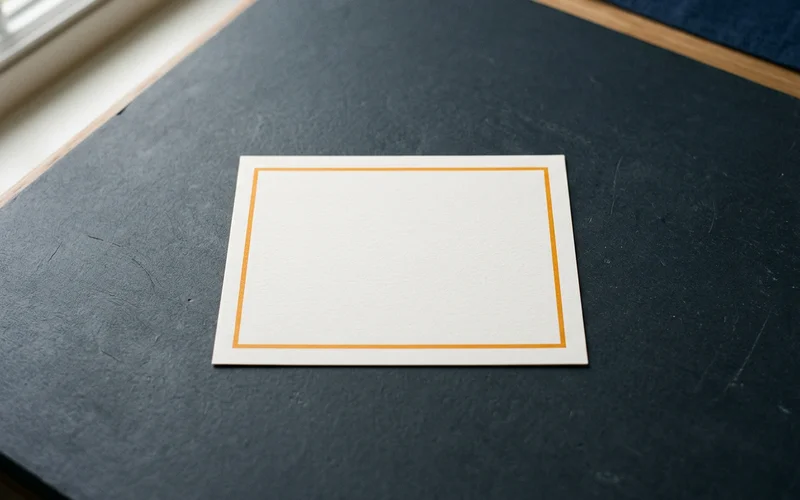 Minimal illustration of a certification proof document request as a plain outlined card